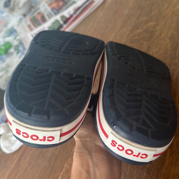 Crocs Classic Crocband Clog Navy/Red/White M9 W11 Unisex - Picture 4 of 5